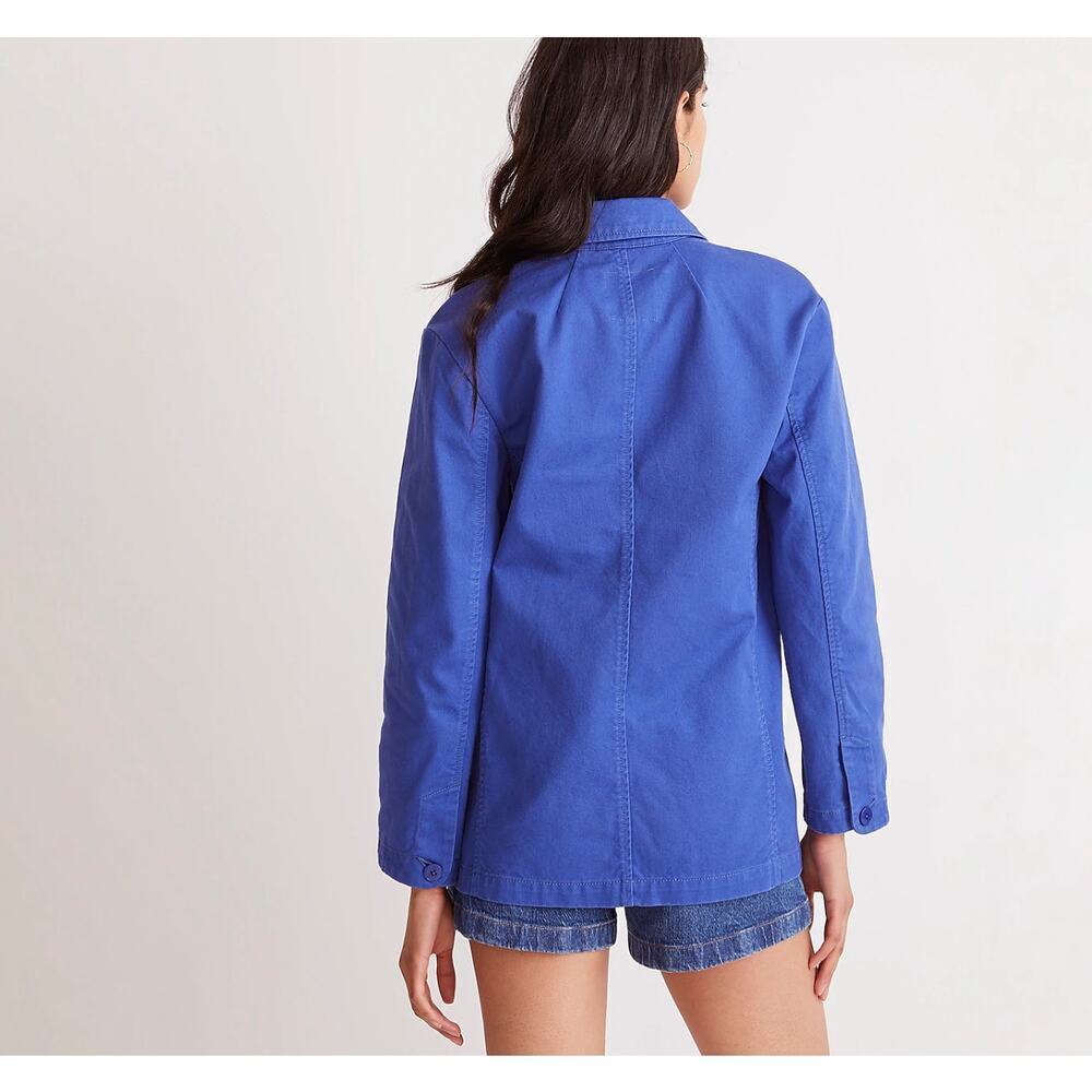 NWT Madewell Crossover Oversized Blazer Chino In Bluestone Size XXS - Picture 2 of 7